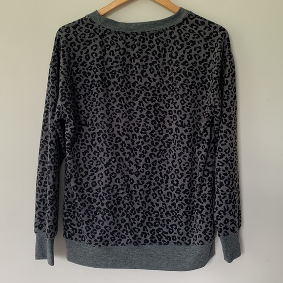 Splendid gray leopard sweatshirt - Picture 5 of 7